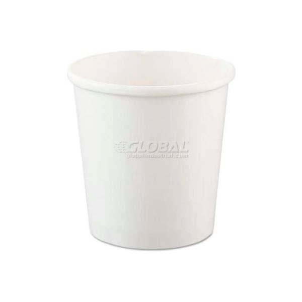 Dart Flexstyle Double Poly Paper Containers, 16 oz., White, 500/Carton